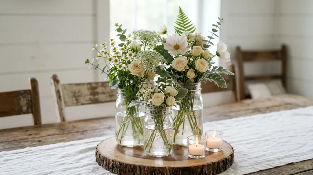 Mason Jar Centerpiece