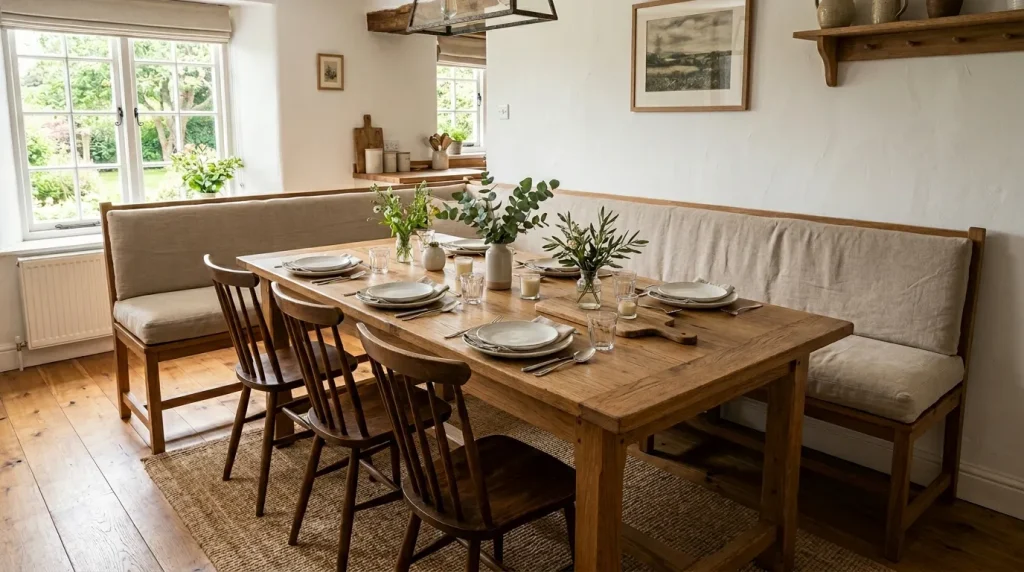 Mixed Seating Bench Setup