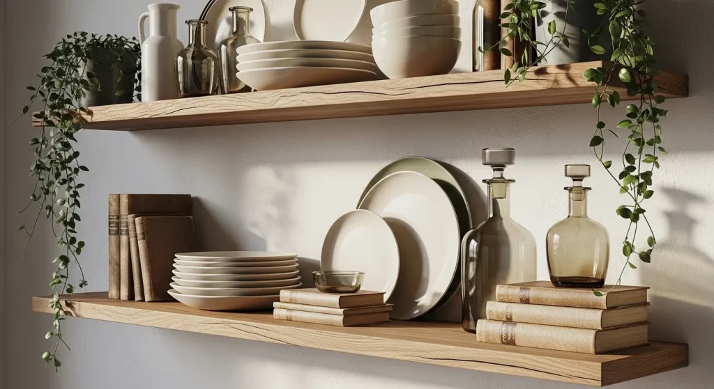 Open Shelving Display