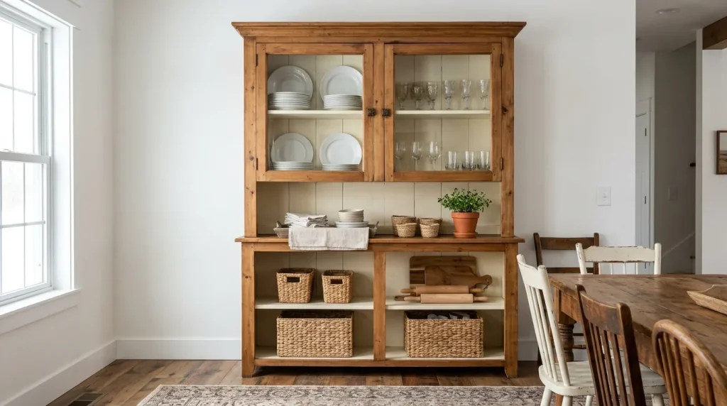 Rustic Wooden Hutch