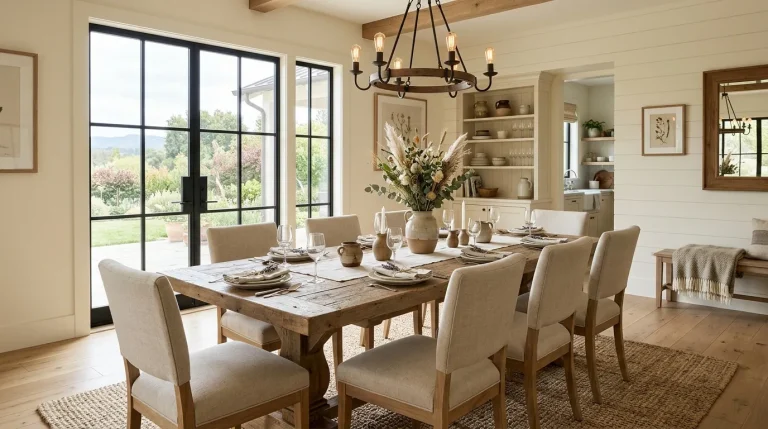modern farmhouse dining room
