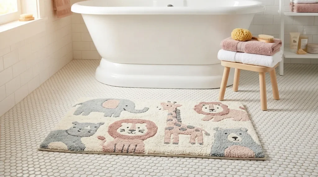 Animal Print Bath Mat