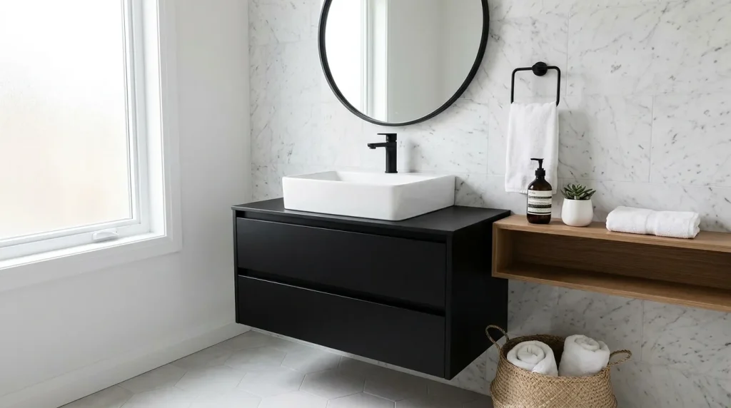 Black Vanity Sink Combo