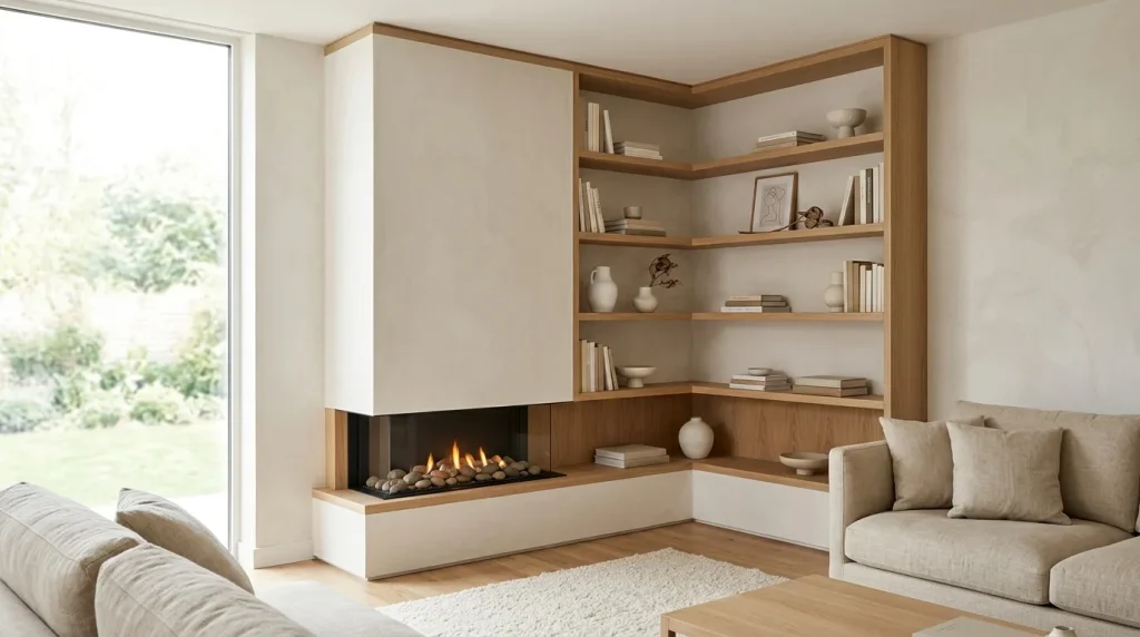 Built-In Corner Shelf