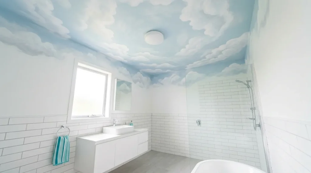 Cloud Ceiling Mural