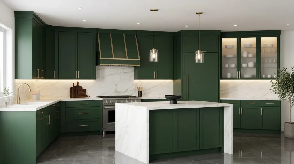 Deep Green & Gold