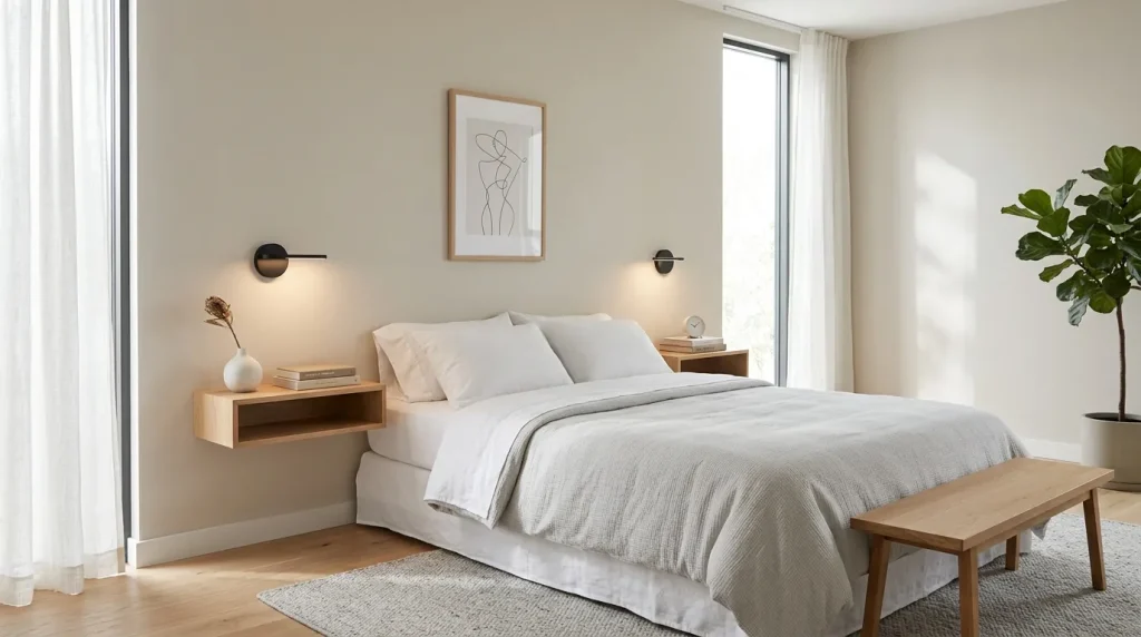 Floating Night Shelves