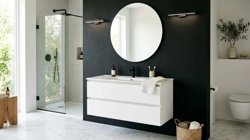 Floating White Vanity
