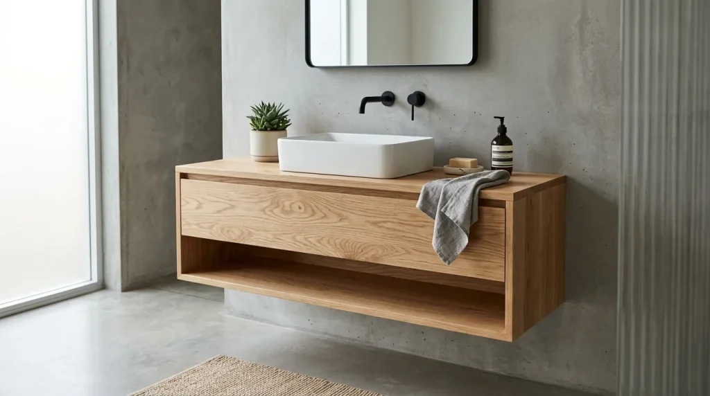 Floating Wood Vanity