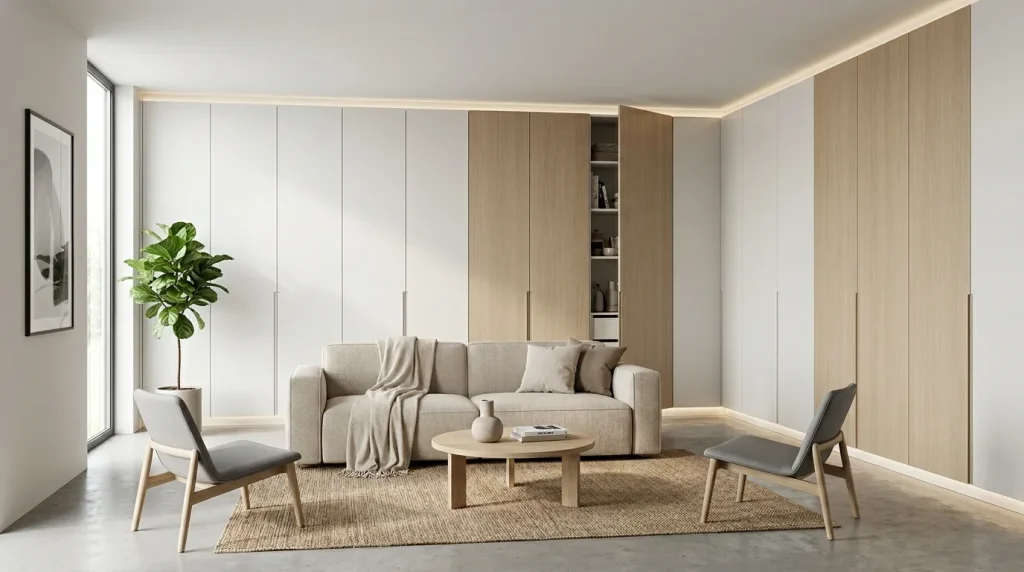 Hidden Storage Walls