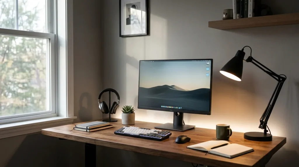 Layered Desk Lighting