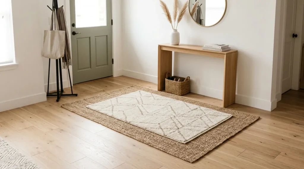 Layered Entry Rug