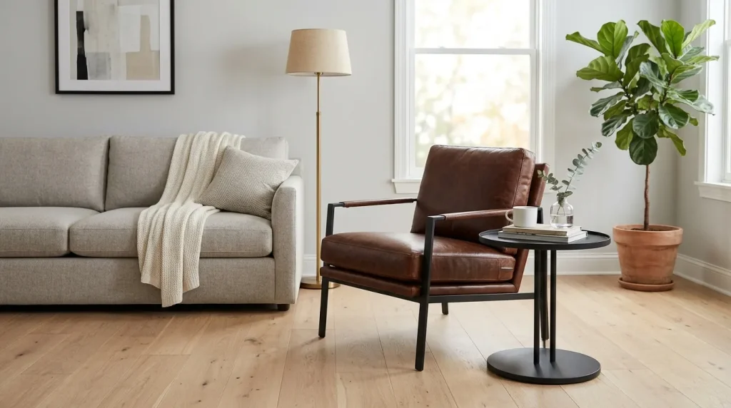 Leather Accent Chair