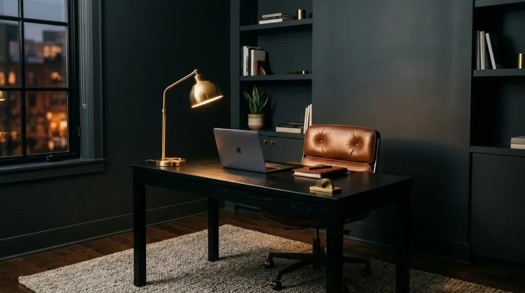 Leather & Metal Accents Office