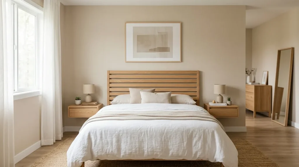Light Wood Headboard