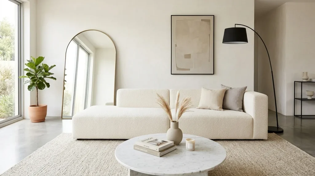 Low-Profile Sofa Arrangement