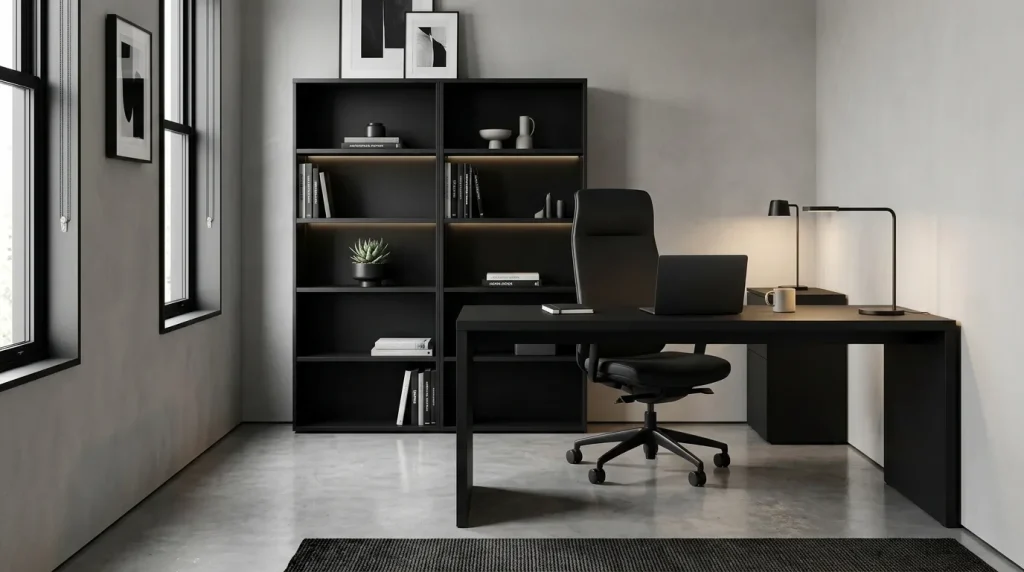 Matte Black Furniture Set