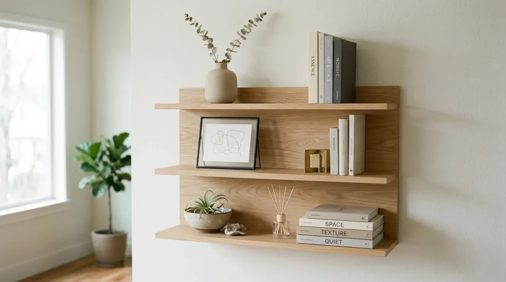 Minimal Shelf Styling