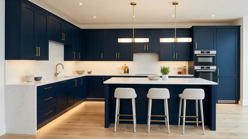 Navy & Brass