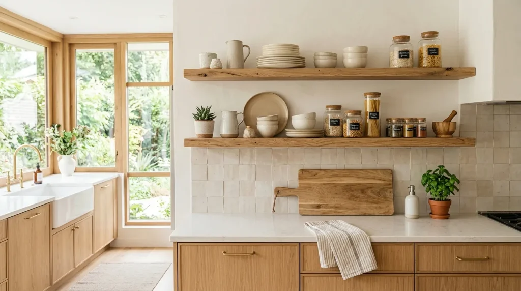 Open Shelving Display