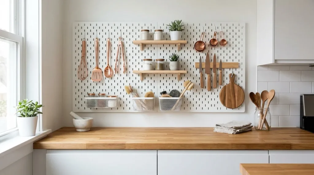 Pegboard Storage Wall