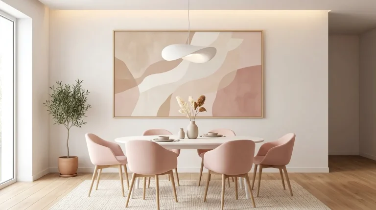 Pink Dining Room