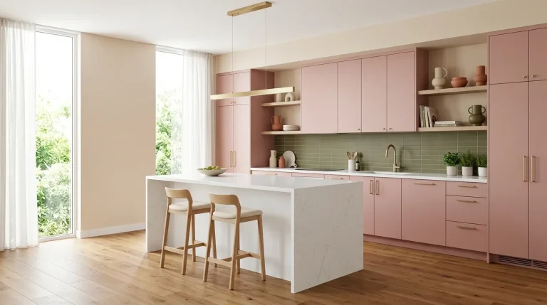 Pink and Green kitchen Decor