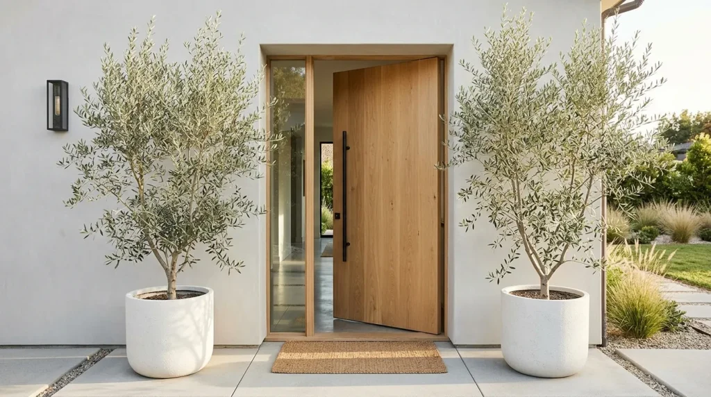Potted Olive Trees