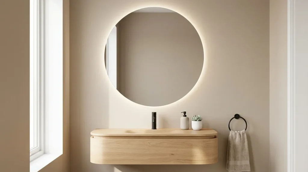Round Mirror Accent