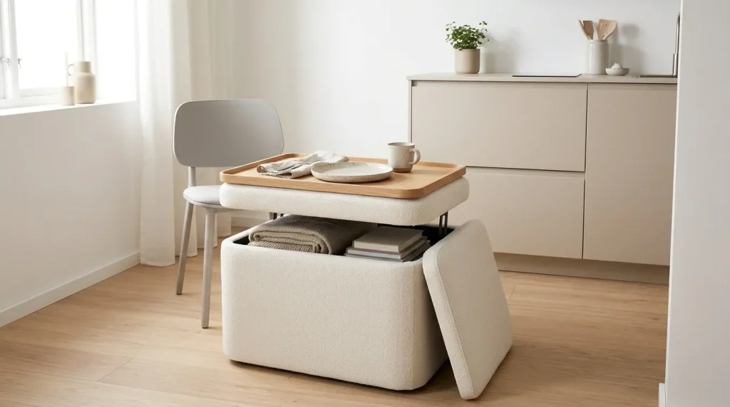 Storage Ottoman Table