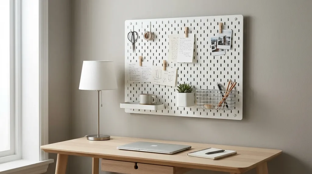Wall-Mounted Pegboard