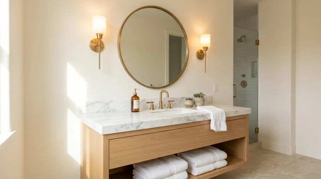 Warm Brass Accents