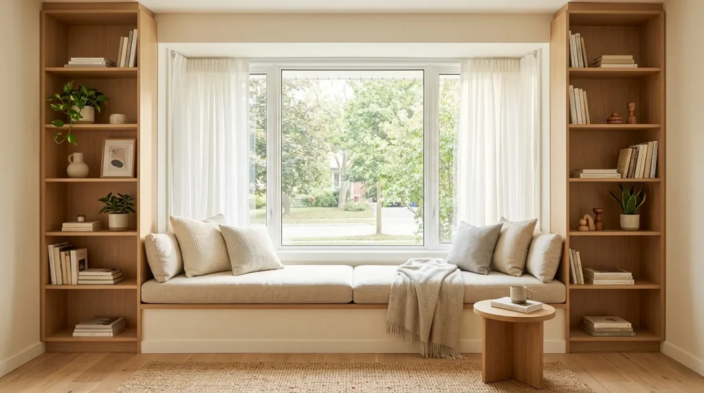 Window Seat Shelving