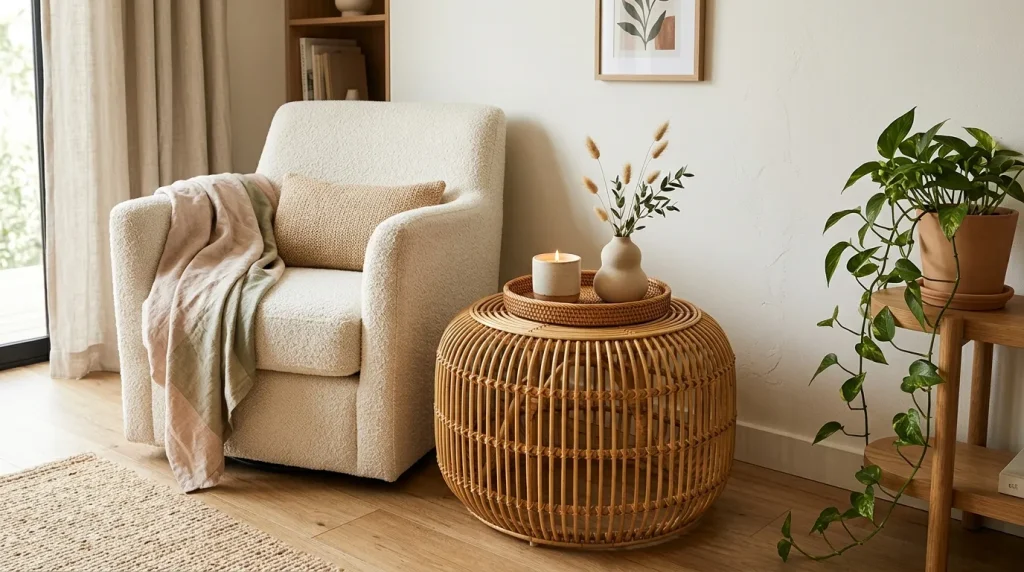 Woven Rattan Accent Pieces
