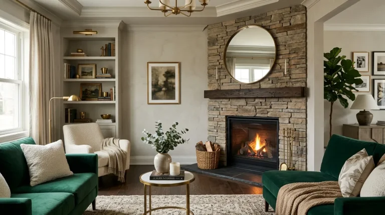 corner fireplace ideas