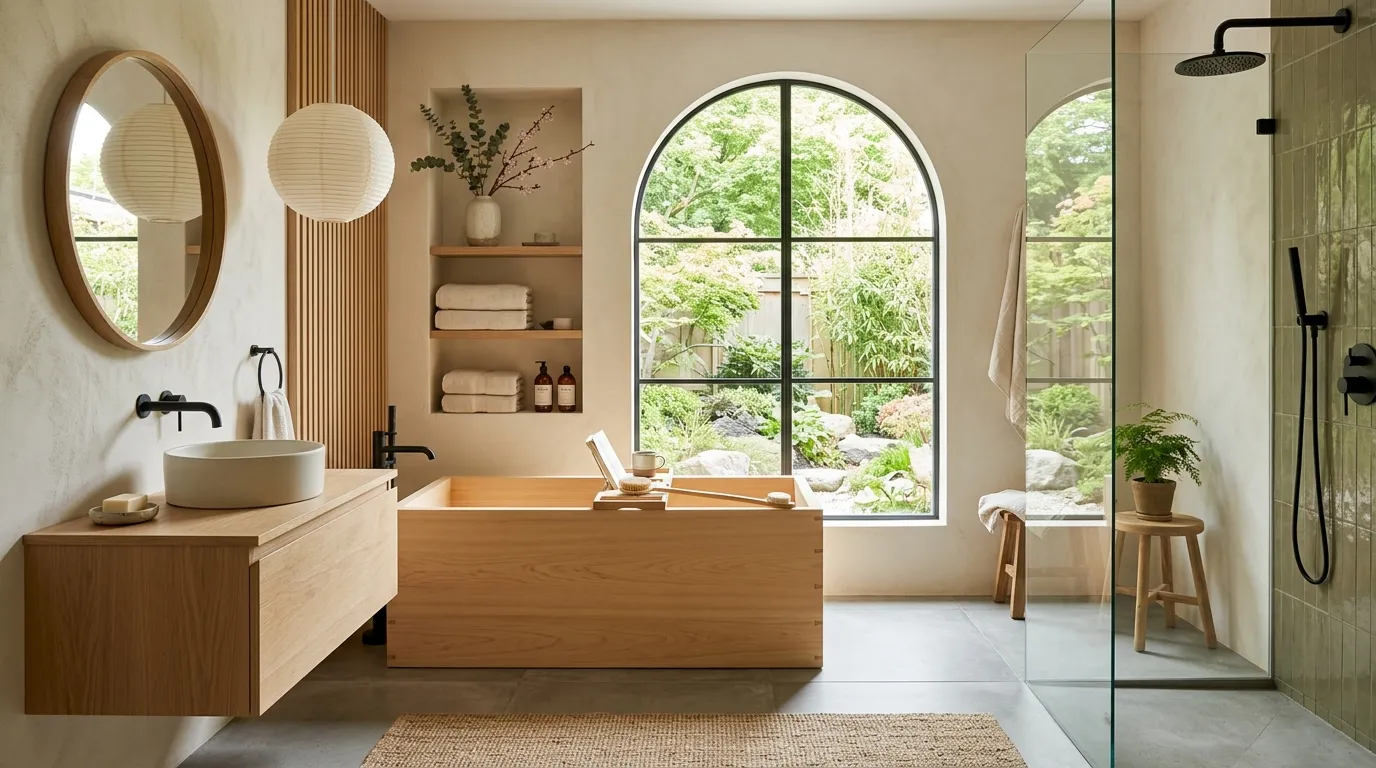 japandi bathroom design