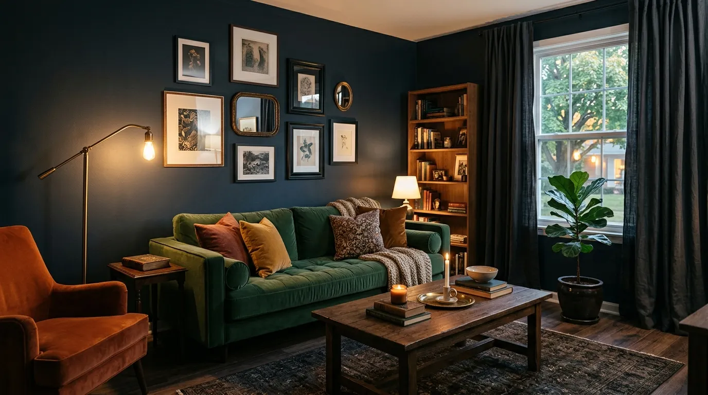 moody living room