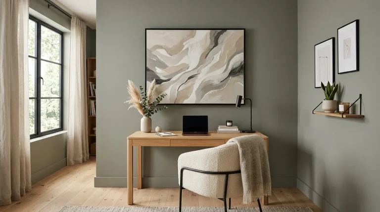 pewter green home office
