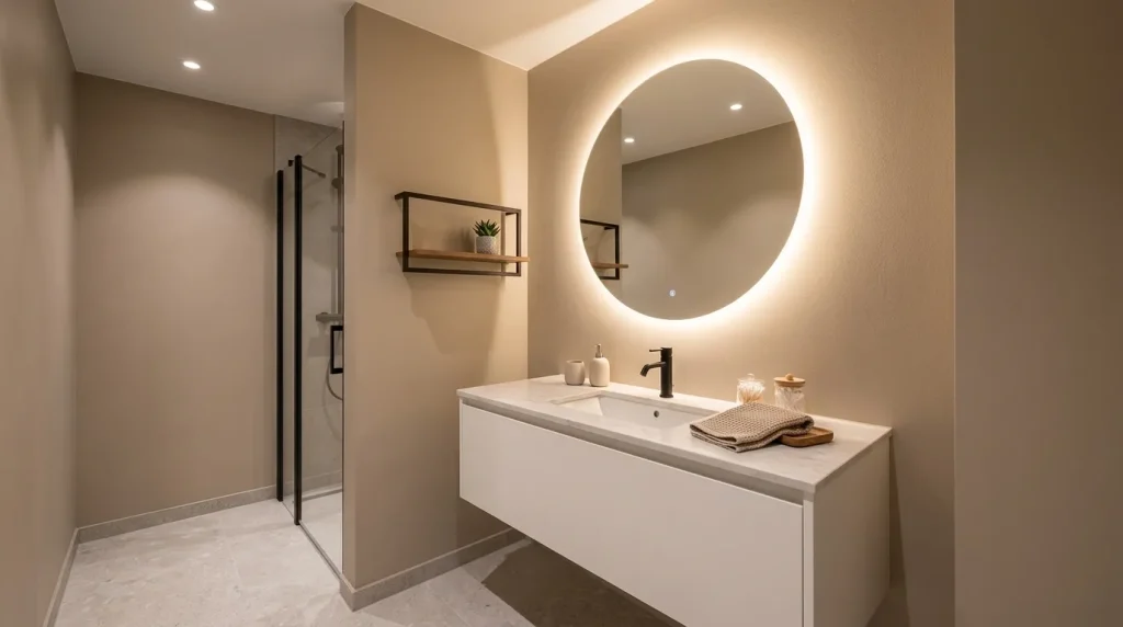 Backlit Mirror Glow