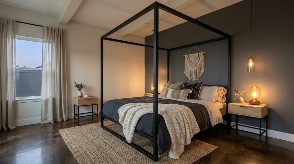 Black Canopy Bed