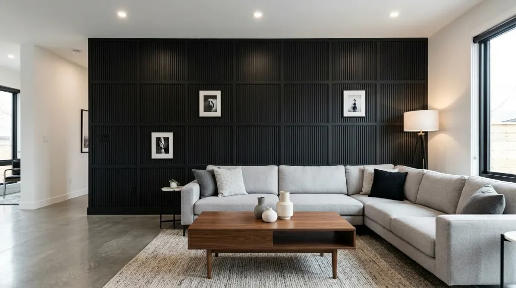 Black Grid Wall