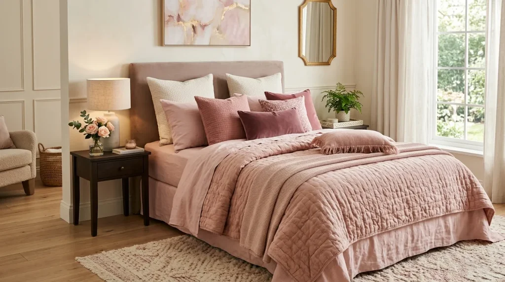 Blush Bedding Layers