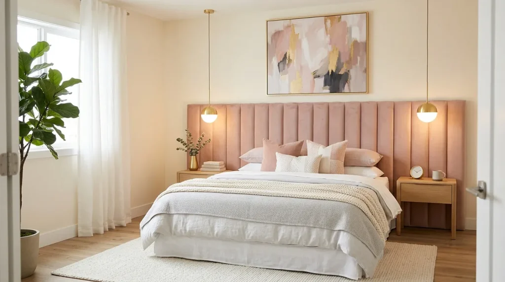 Blush Panel Headboard