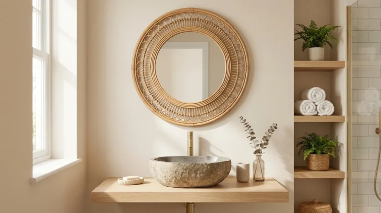 Boho style bathroom