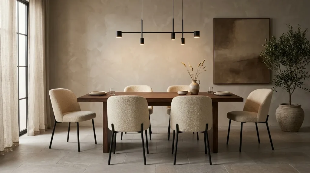 Bouclé Dining Chairs