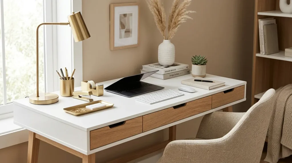 Brass Desk Details