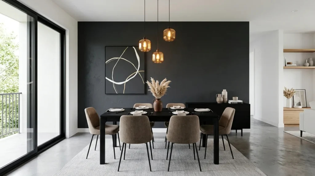 Charcoal Accent Walls