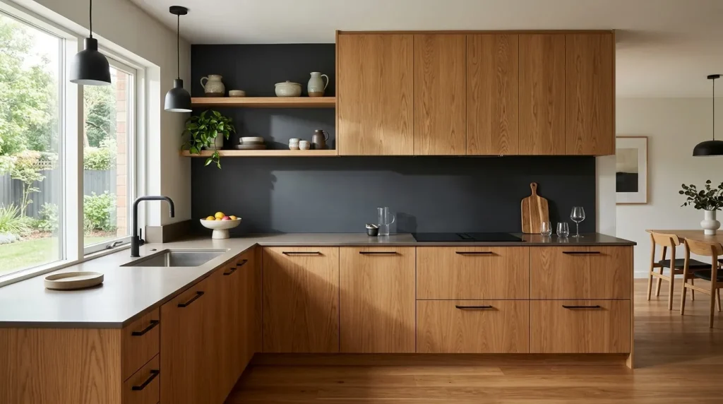 Charcoal Matte Backsplash