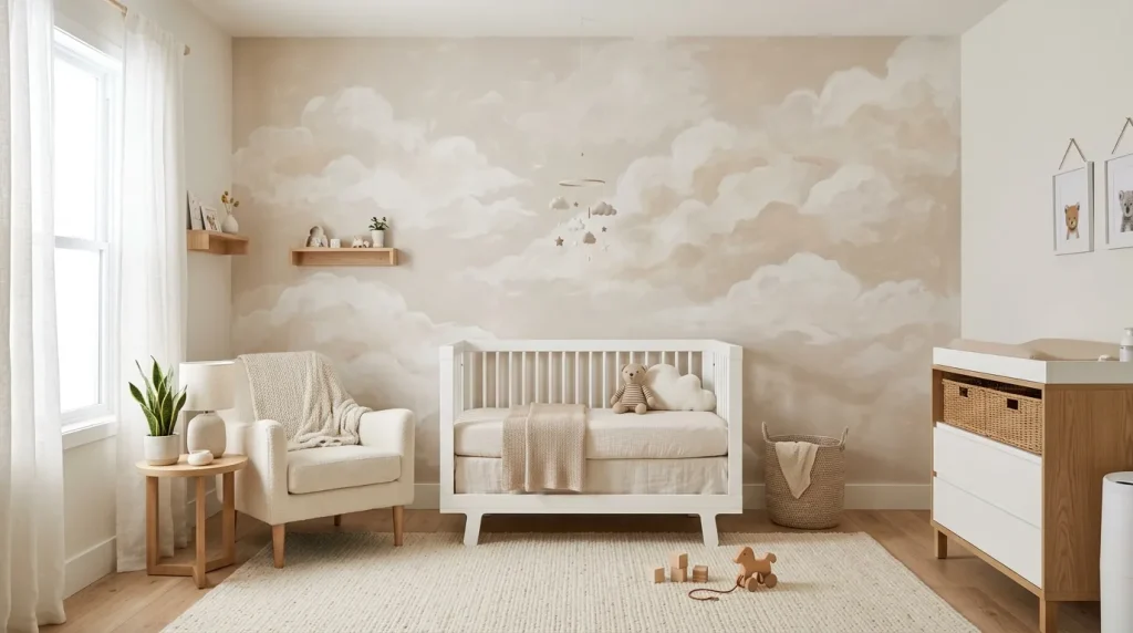 Cloud Mural Backdrop