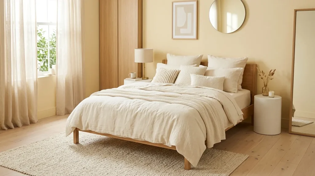Cream Linen Bedding